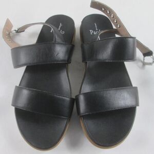 Linea Paolo Black Strap Open-Toe Sandals Size 8M NWT MSRP $89.95